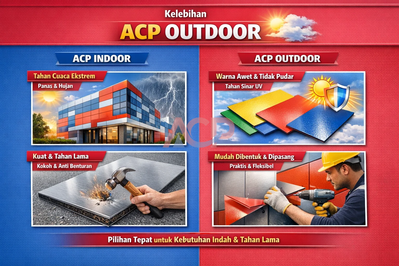 Kelebihan ACP Outdoor