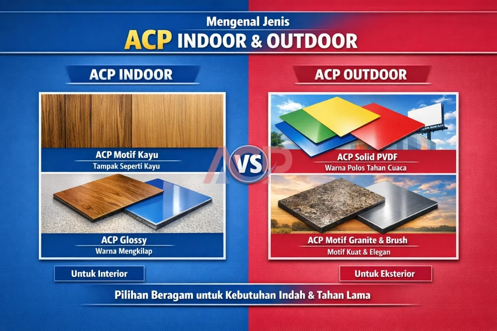 Mengenal Jenis ACP Indoor dan Outdoor