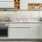 Kitchen Set Aluminium ACP Putih